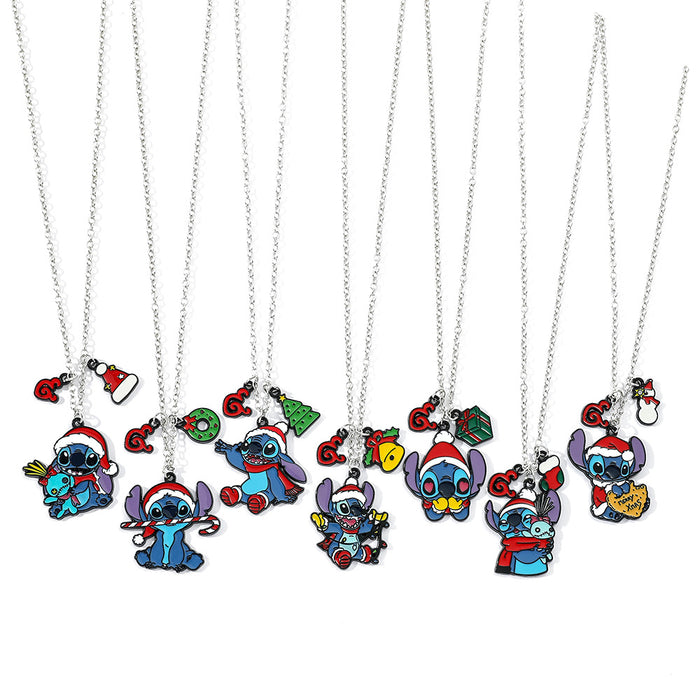 Wholesale Christmas  Necklace Peripheral Cute Cartoon Pendant Necklace Jewelry