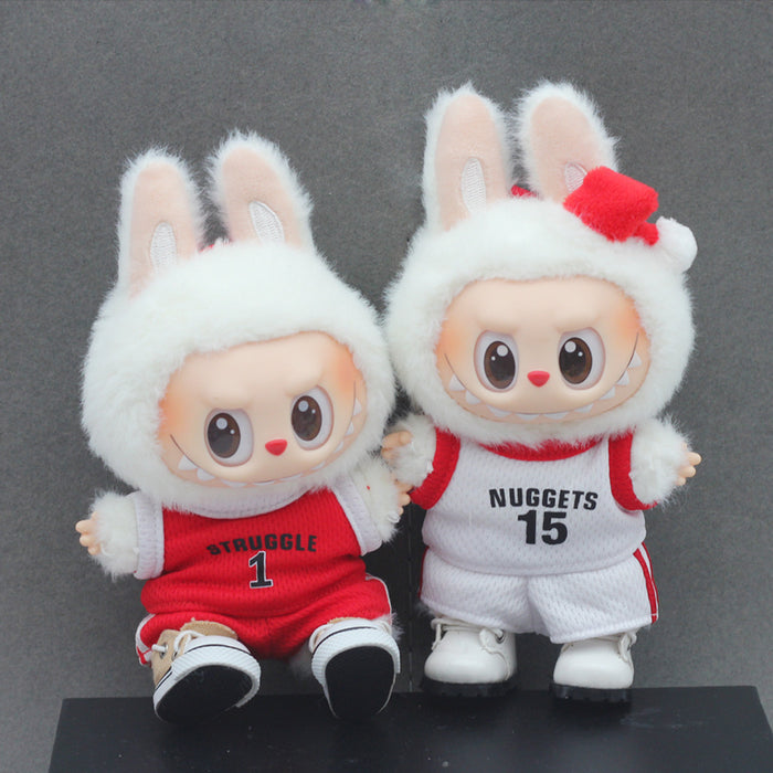 Wholesale 17cm  Baby Clothes Basketball Clothes Basketball Uniform Macaron Jersey First and Second Generation Universal Practical Doll