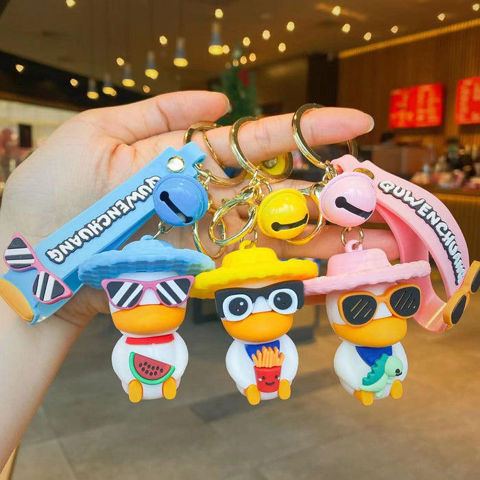 Wholesale fashion duck lovely accessories key chain JDC-KC-JShi001