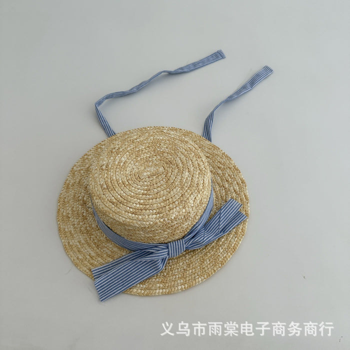 Wholesale Children's Straw Hat Sunscreen Hat Summer Beach Hat Baby Vacation
