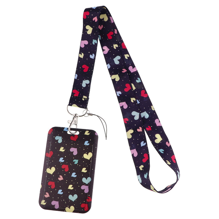 Wholesale Heart-shaped phone strap and hard case card holder Lanyard Keychain