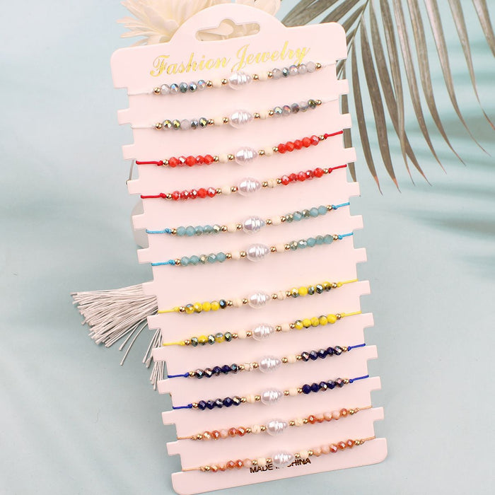 Wholesale Hand woven bead string bracelet for couples