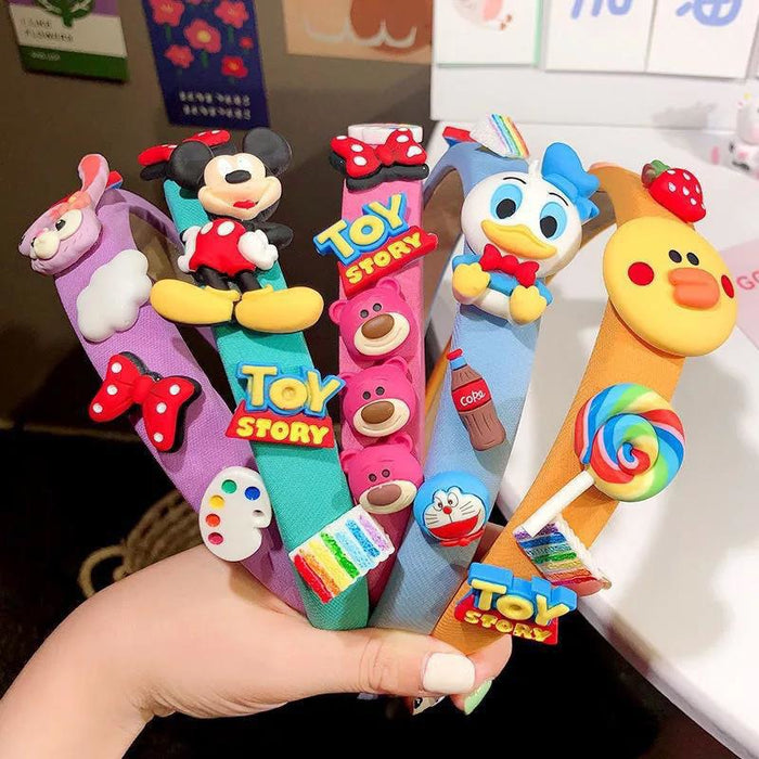 Wholesale Candy Color Cartoon Cute Sponge Headband JDC-HD-Wangl002