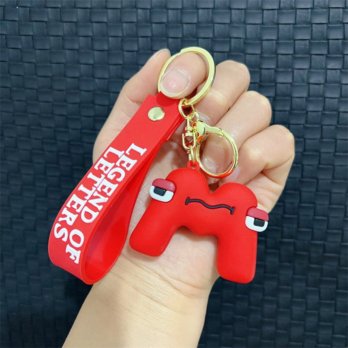 Wholesale PVC Alphabet Keychain JDC-KC-JBao002