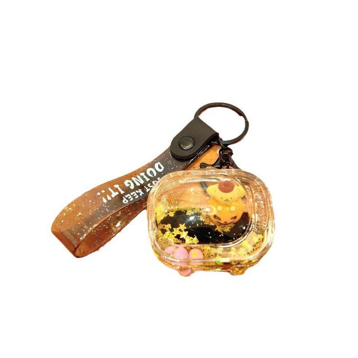 Wholesale Cartoon Acrylic Floating Quicksand Bottle Keychain JDC-KC-ShuoT032