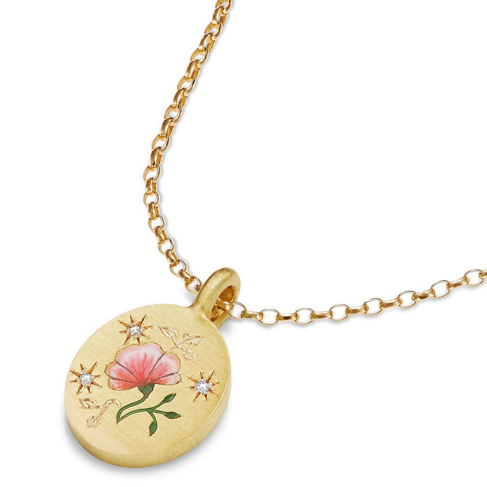 Wholesale Stainless steel painted pendant necklace