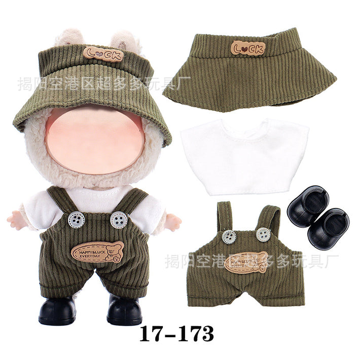 Wholesale ( Clothes only)  Baby clothes 17cm plush Christmas dress
