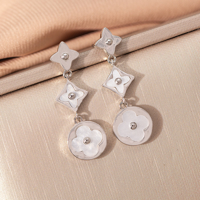 Wholesale Women's Four-Leaf Clover choker necklace Earrings Bracelet Set