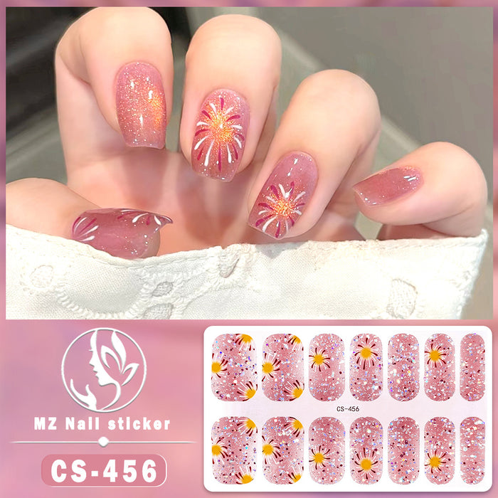 Wholesale Colorful Fireworks Nail Stickers Nail Art Stickers JDC-NS-ARS007