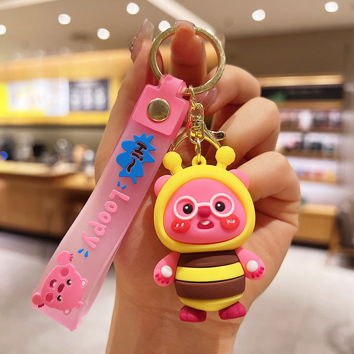 Wholesale Cartoon Doll Silicone Keychain JDC-KC-JuJi007