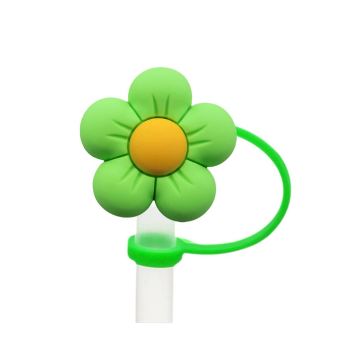 Wholesale New Colorful Flower Series Straw Cap Creative DIY Straw Stopper Reusable Straw Decorative Straw Cover
