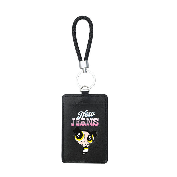 Wholesale PU Card Holder Keychain JDC-KC-ShuaiX002