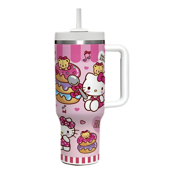 Wholesale 40oz Large Capacity Kitten Big Mac Ice Cup Double-layer Vacuum Car Cup