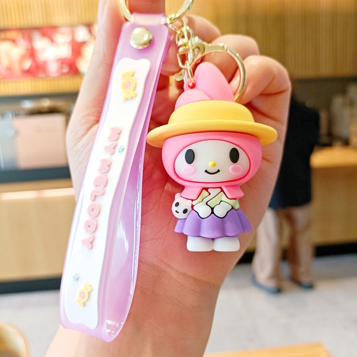 Wholesale Cute 3D Doll Silicone Keychain JDC-KC-MingT129