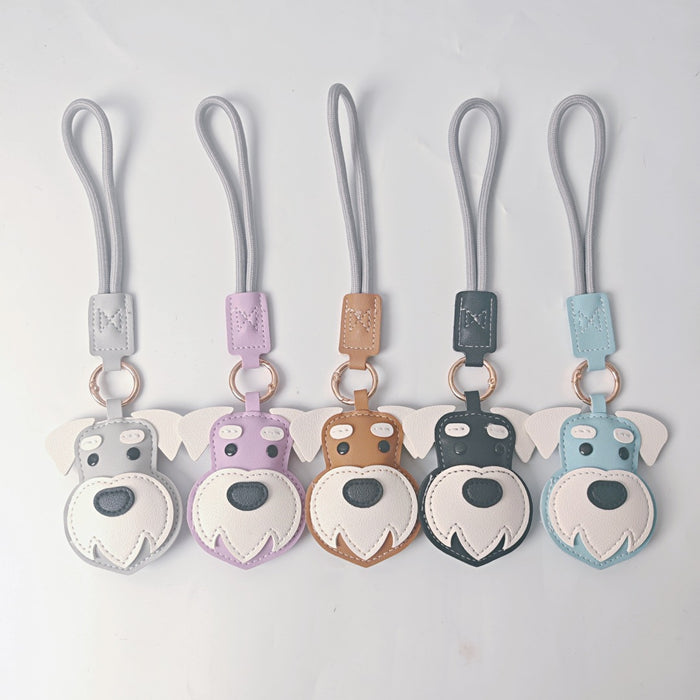 Wholesale PU Dog Keychain Pendant Cute Border Collie Husky Schnauzer Street Style Fashion Accessory