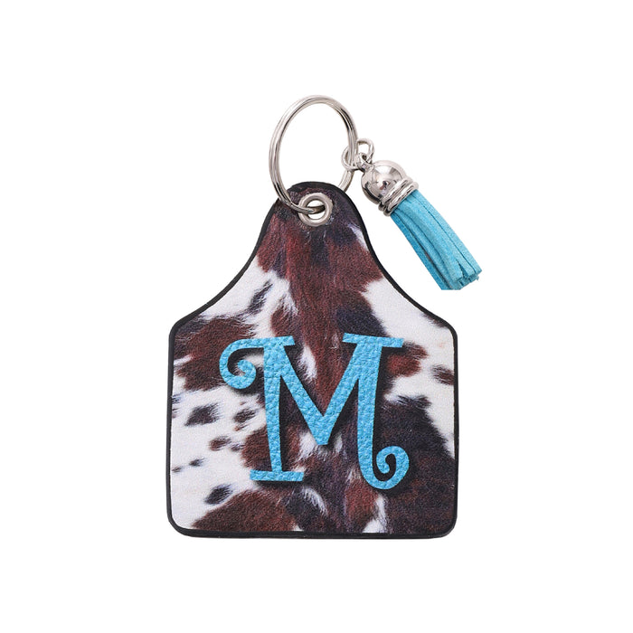Wholesale Leather Western Style Cow Pattern Animal Keychain JDC-KC-YiTian004