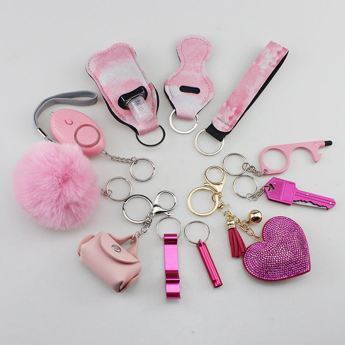 Wholesale Multifunctional Metal DIY 11-piece Keychain Set JDC-KC-TouMS080