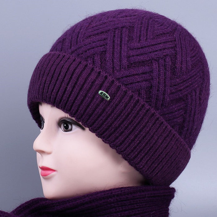 Wholesale Plush Warm Knitted Hat JDC-HT-PX013