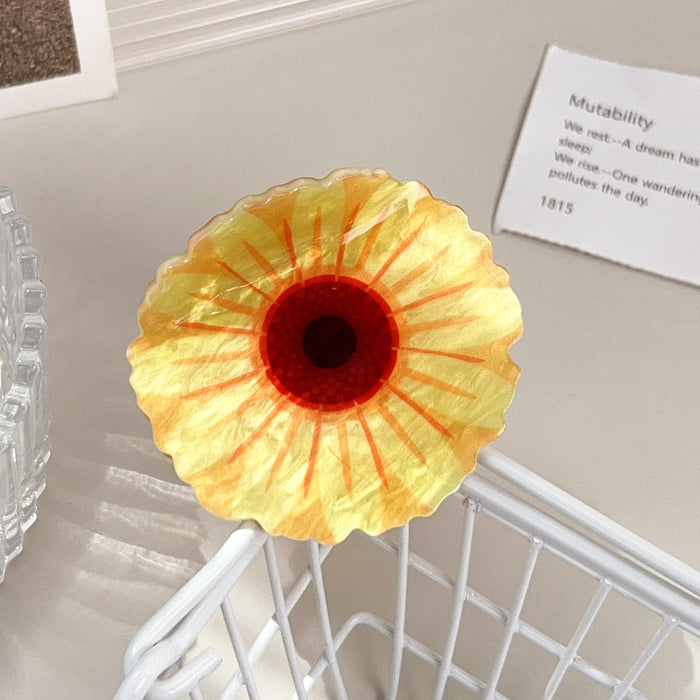 Wholesale Sunflower Acrylic Hair Clip Fashion Accessory for Everyday Styling Gift