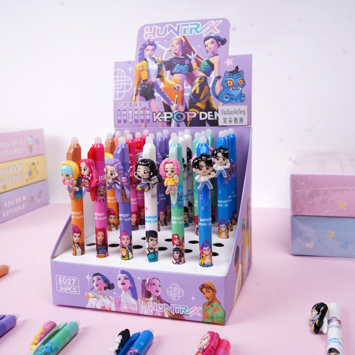 Wholesale Retractable Pen with Resin Patch Ins Style Trendy Student Gift