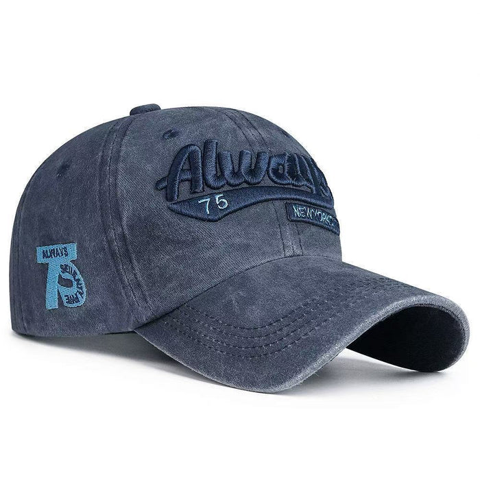 Wholesale 3D Embroidered Letter Baseball Cap Washable Cotton Adjustable Trendy Street Style Hat