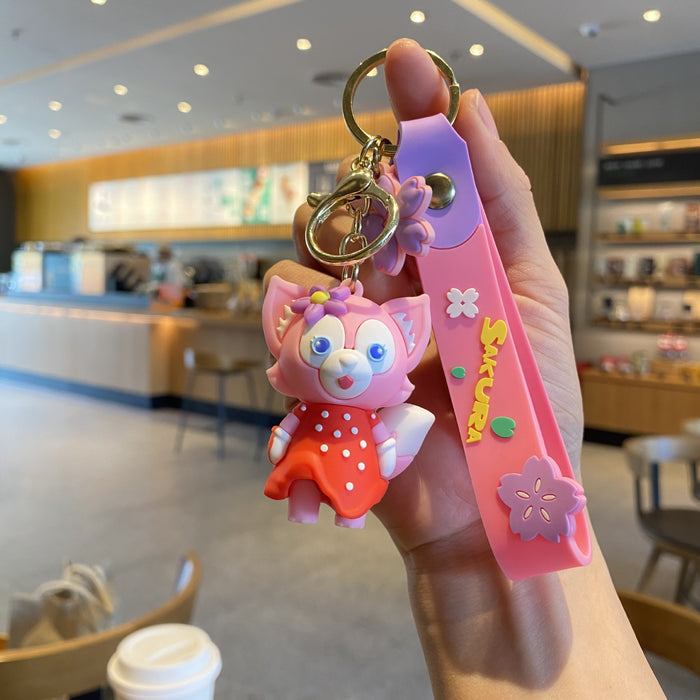 Wholesale Cute 3D Doll Silicone Keychain JDC-KC-MingT130