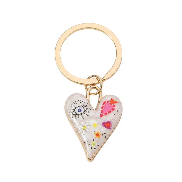 Wholesale Alloy Love Flower Keychain JDC-KC-RongRui065