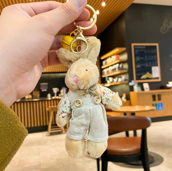 Wholesale  Plush Keychain Doll Bag Charm Cute Cartoon Keychain