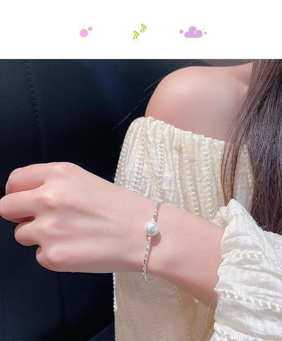 Wholesale New irregular pearl necklace, light luxury, niche design, collarbone chain