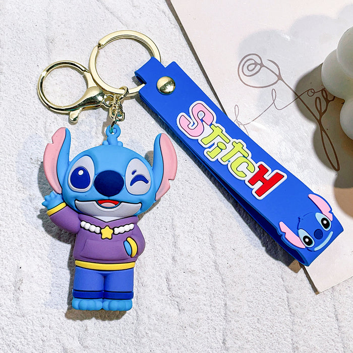 Wholesale cute doll  soft rubber pvc car key chain