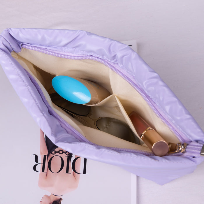 Wholesale Chic Purple Handbag Cosmetic Bag Trendy Travel Storage Organizer Fashion Accessory