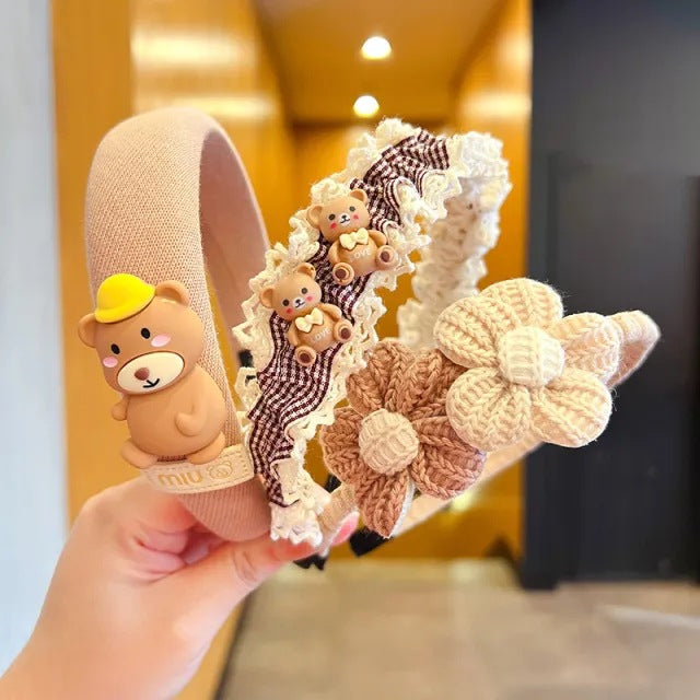 Wholesale Children' s headband girls non-slip baby hairpin headdress little girl rabbit ear bow headband