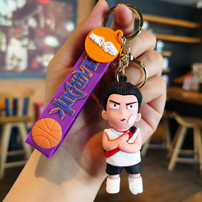 Wholesale Cartoon Doll Silicone Keychain JDC-KC-Tingm276