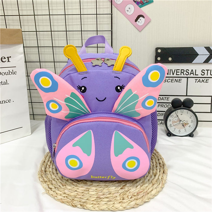 Wholesale Small Fresh Cartoon Butterfly Anti-loss Children's Backpack 2024 Summer New Color Colorful Children's Anti-loss Bag