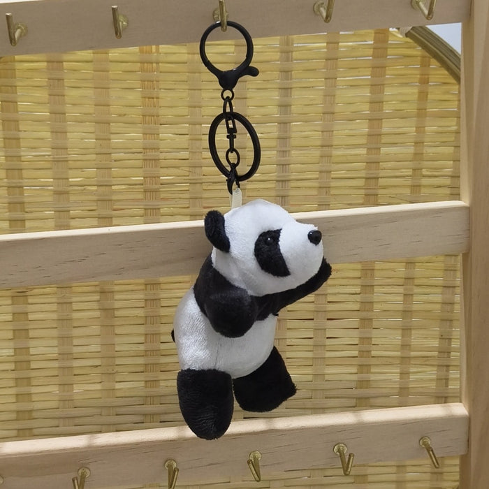 Wholesale Cute Panda Doll Keychain Pendant Bag Pendant Small Gift Plush Doll Gift Wholesale