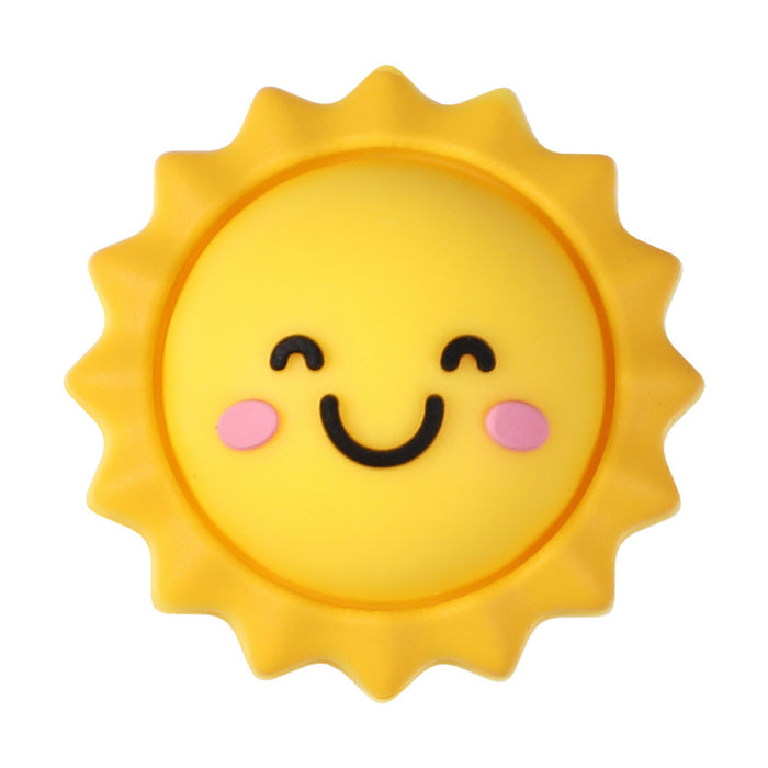 Wholesale 20pcs Silicone beads children' s DIY jewelry straight hole loose beads handmade materials cartoon silicone beads