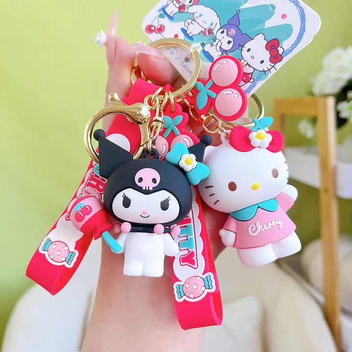 Wholesale Cherry Egg Bow Keychain JDC-KC-YanG007