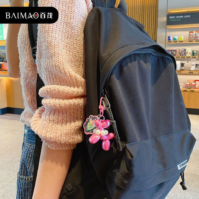 Wholesale Cartoon phone chain bead keychain phone case DIY jewelry hanging chain bag pendant