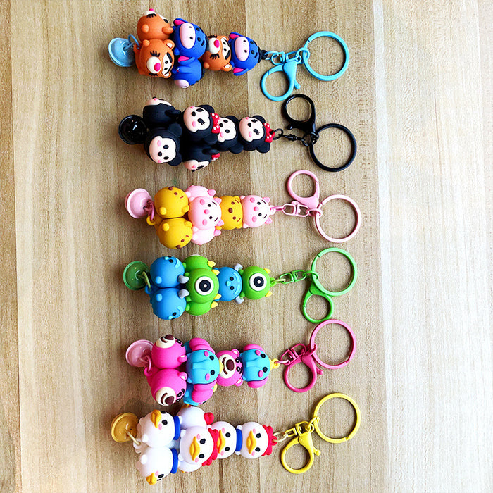 Wholesale Cartoon Cute Pvc Keychain JDC-KC-LeZi002