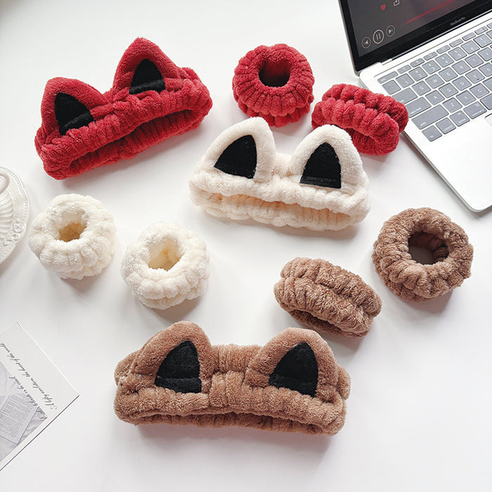 Wholesale Women' s thickened cartoon cat ear headband