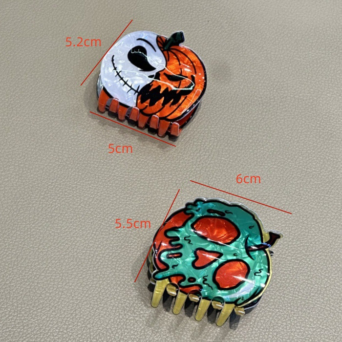Wholesale  Pumpkin Clip Green Rotten Apple Ghost Shark Clip Punk Style Ponytail Clip Headwear