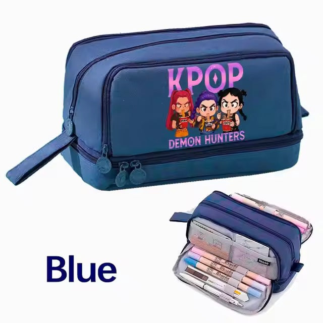 Wholesale Fashion Polyester Cartoon Pencil Case Multifunctional Stationery Pouch Cute School Bag