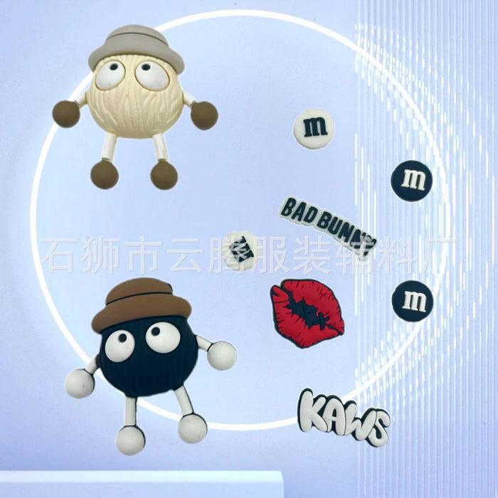 Wholesale 100pcs Charcoal Ball Clogs Shoe Charms Shoe Buckle Accessories Decoration