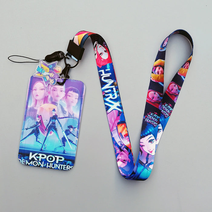 Wholesale Cartoon Lanyard Keychain Card Holder K-Pop