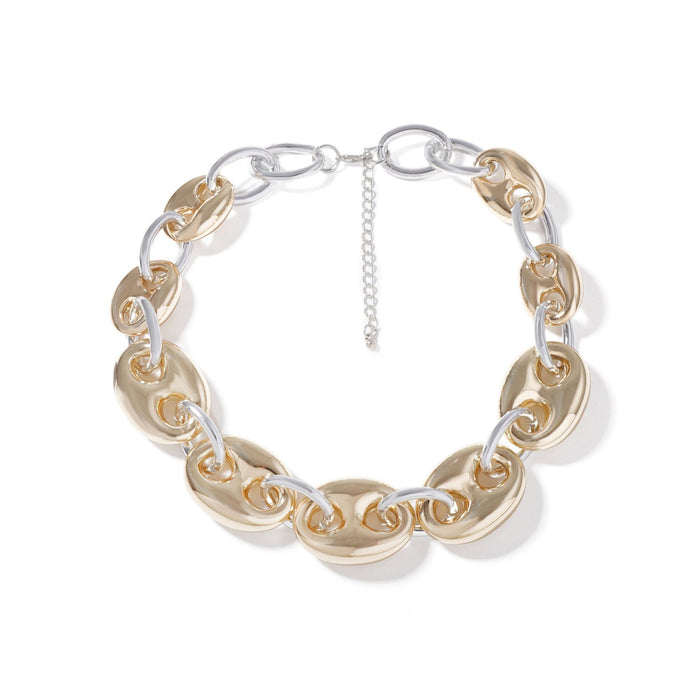 Wholesale Geometric Ring Link Chain Necklace Casual Street Shooting Women's Style