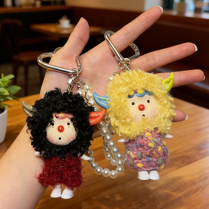 Wholesale Cute plush doll keychain