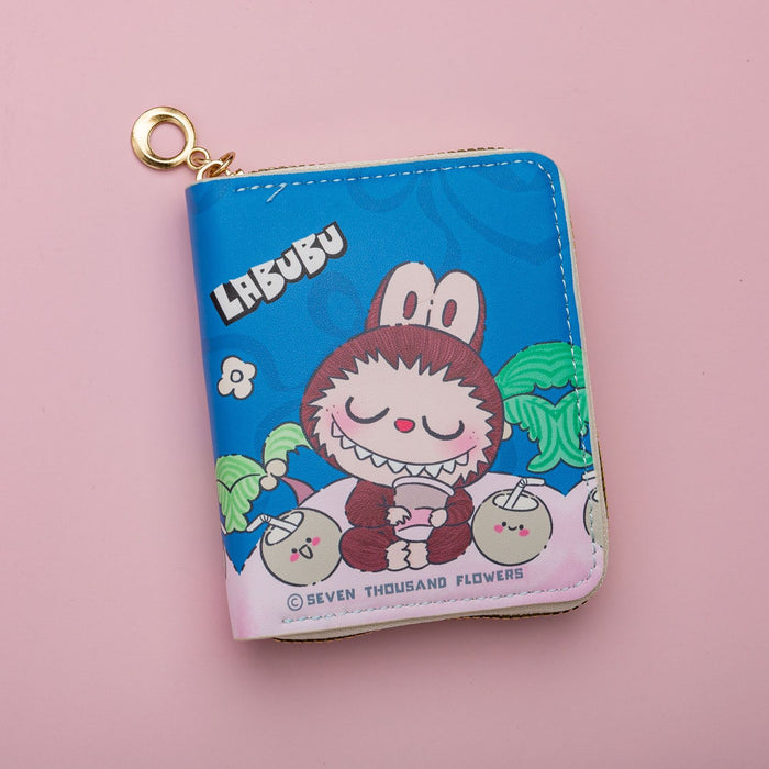 Wholesale Cute Cartoon Print Short Kids Wallet