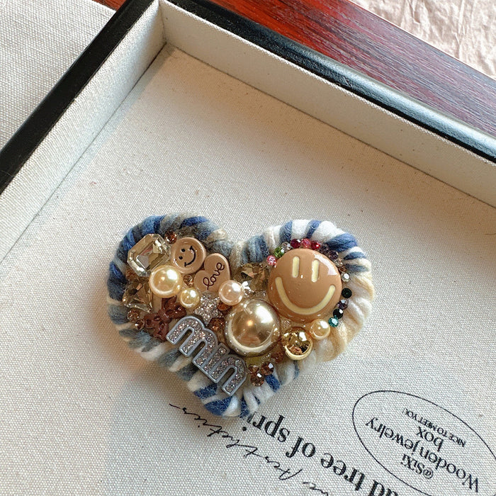 Wholesale cute smile face girl Hair Clips accessories