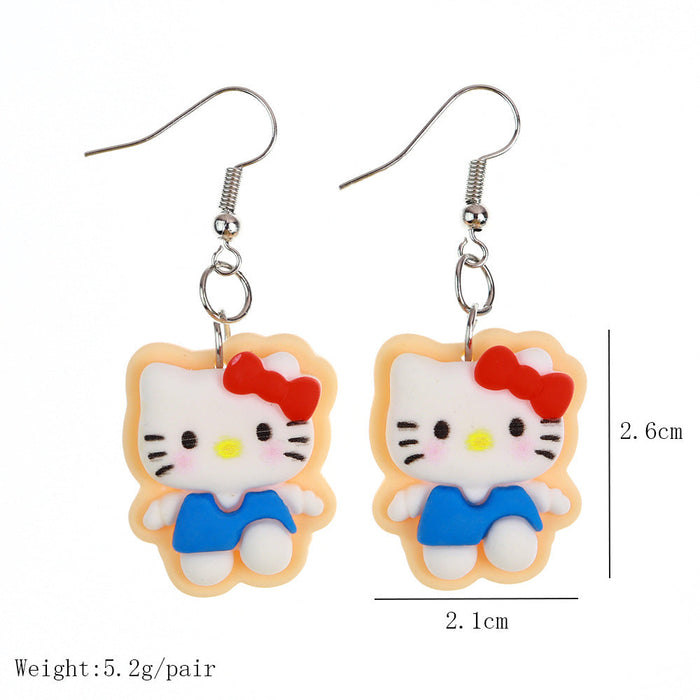 Wholesale Earrings Resin Fun Cute Cartoon (S) JDC-ES-niqing006