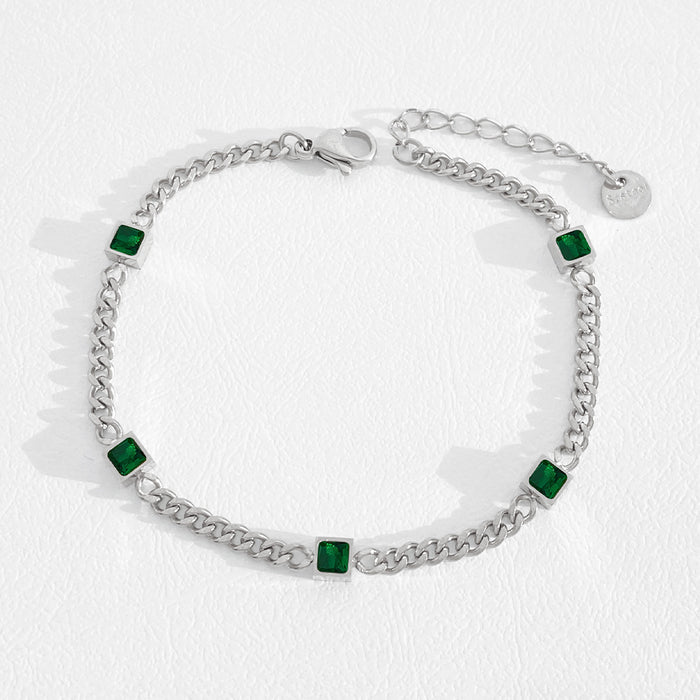 Wholesale Stainless Steel PVD Electroplated Gold Bead Chain Stacking Bracelet Women S Chic Gift